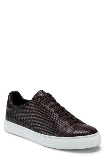 Men's Bugatchi Wimbledon Sneaker .5 M - Brown