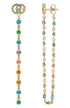 Women's Gucci Double-g Multistone Chain Stud Earrings