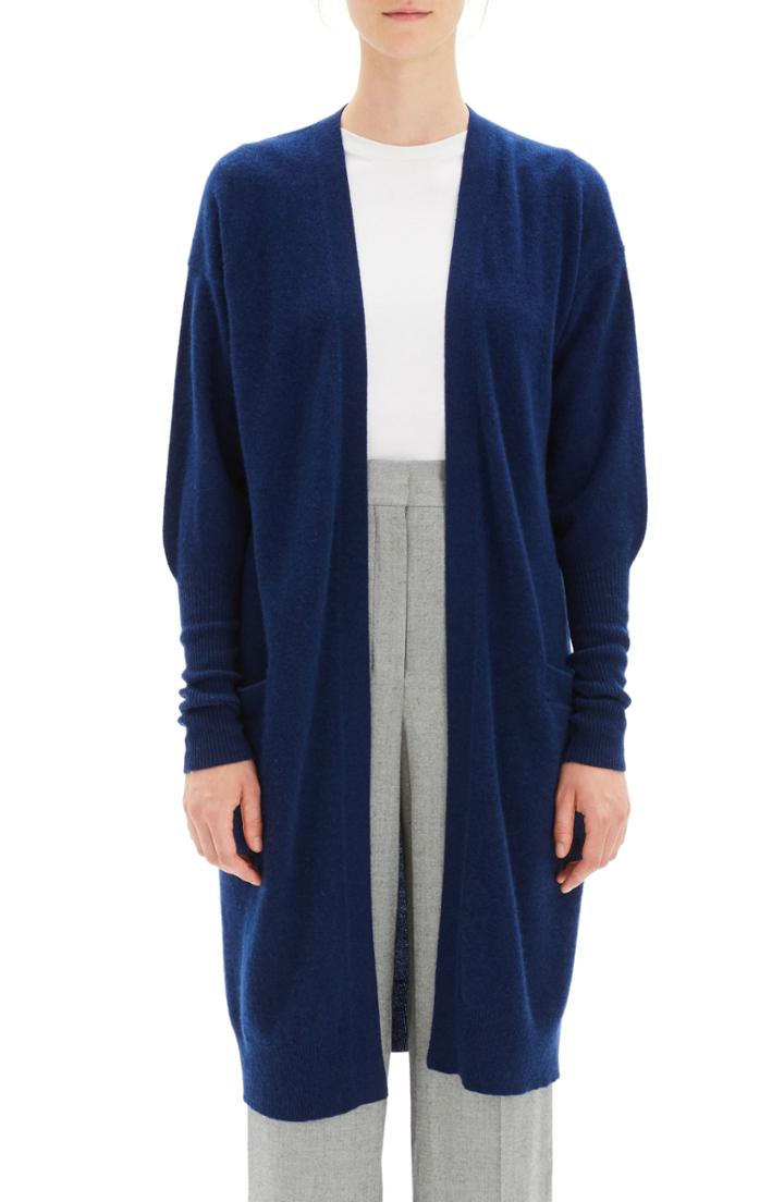 Women's Theory Cashmere Cardigan, Size - Ivory