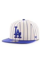 Men's '47 La Dodgers Pinstripe Baseball Cap - White