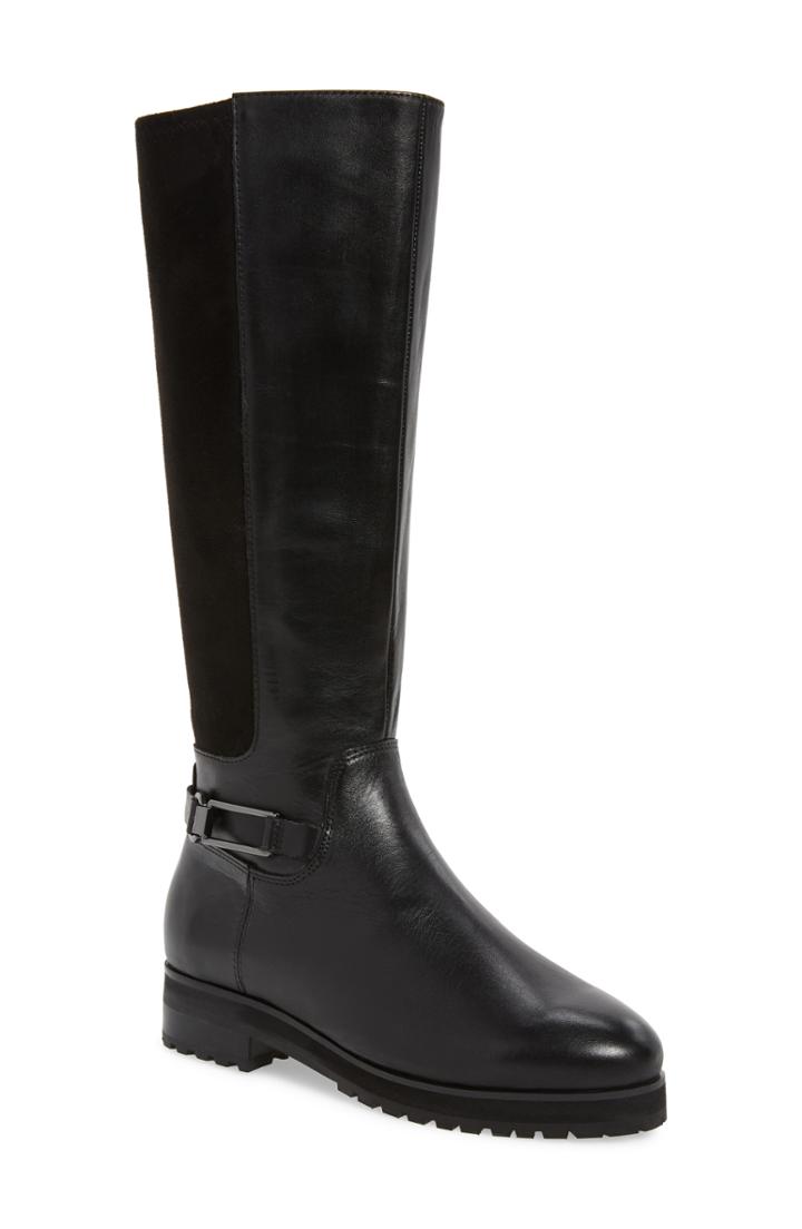 Women's Sudini Frida Waterproof Knee High Boot .5 M - Black