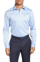 Men's Ted Baker London Queenyy Trim Fit Solid Dress Shirt .5 - 34/35 - Blue
