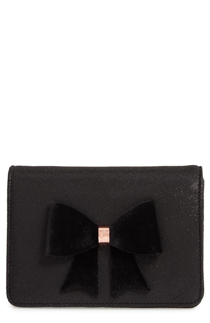 Ted Baker London Jeminna Velvet Bow Evening Bag -