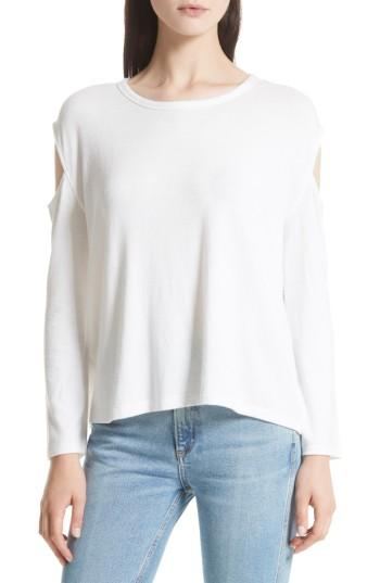 Women's Rag & Bone/jean Slash Cutout Tee, Size - White