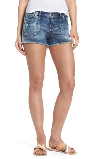 Women's 1822 Denim Porkchop Pocket Denim Shorts - Blue