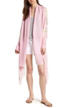 Women's Wander By Virginia Wolf Wrap Yourself In Positive Vibes Scarf, Size - Pink