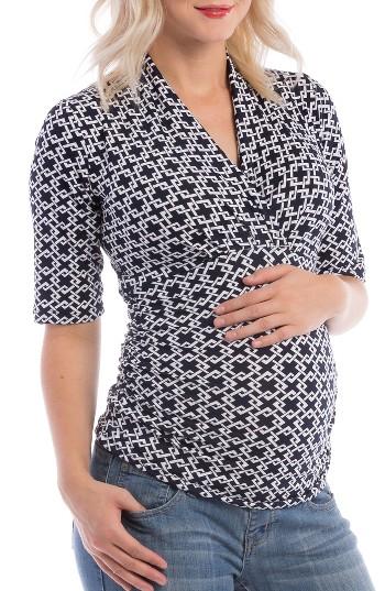 Women's Lilac Clothing Megan Maternity/nursing Top - Blue