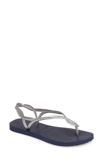 Women's Havaianas 'luna' Sandal /40 Br - Blue