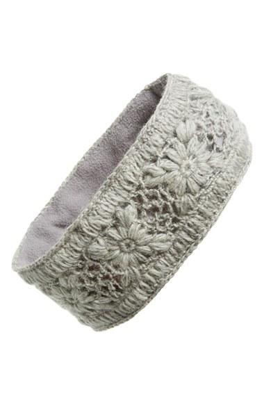 Nirvanna Designs Crochet Ear Warmer Headband, Size - Grey