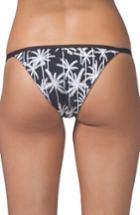 Women's Rip Curl Island Love Reversible Banded Bikini Bottoms - Black