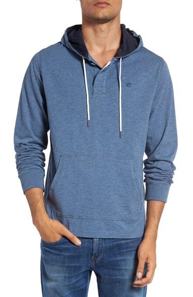 Men's Southern Tide 'skipjack' Heathered Hoodie, Size - Blue