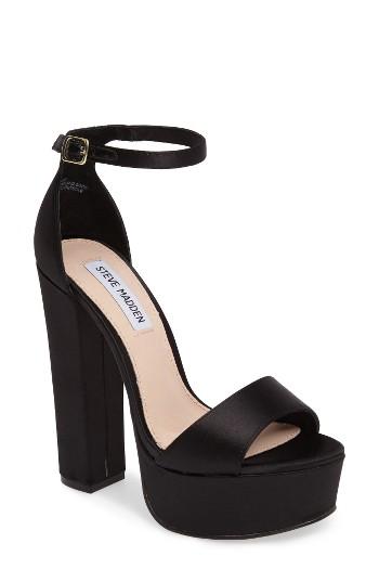 Women's Steve Madden Gonzo Platform Sandal .5 M - Black