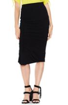 Women's Vince Camuto Asymmetrical Side Ruched Pencil Skirt - Black