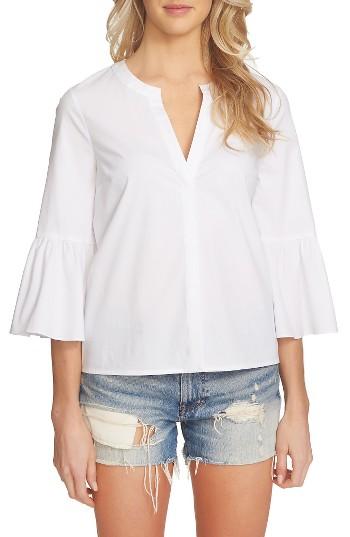 Women's 1.state Bell Sleeve Blouse, Size - White