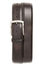 Men's Magnanni Tanning Leather Belt - Grey