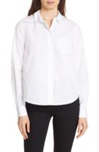 Women's Cece Ruffle V-neck Blouse - White