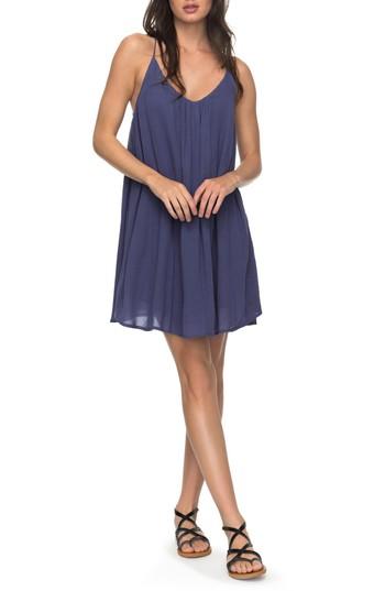 Women's Roxy Great Intentions Trapeze Dress - Blue