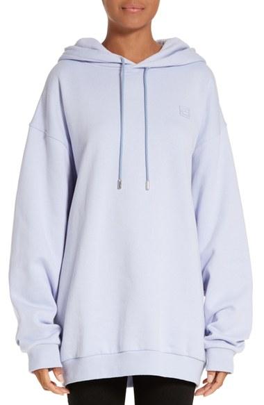 Women's Acne Studios Yala Patch Hoodie - Purple