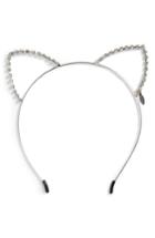 Tasha Crystal Cat Ears, Size - Metallic