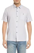 Men's Tommy Bahama Once In A Tile Fit Sport Shirt, Size Small - Grey