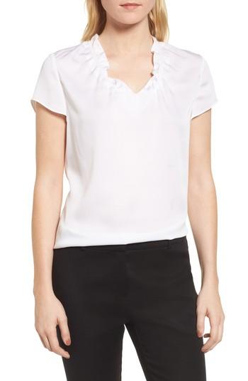 Women's Boss Isamara Stretch Silk Top - Beige