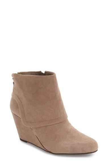 Women's Jessica Simpson 'reaca' Cuffed Wedge Bootie M - Beige