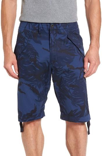 Men's G-star Raw Rovic Dc Loose Cargo Shorts - Blue