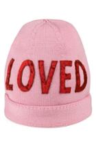 Women's Gucci Loved Sequin Wool Beanie - Pink