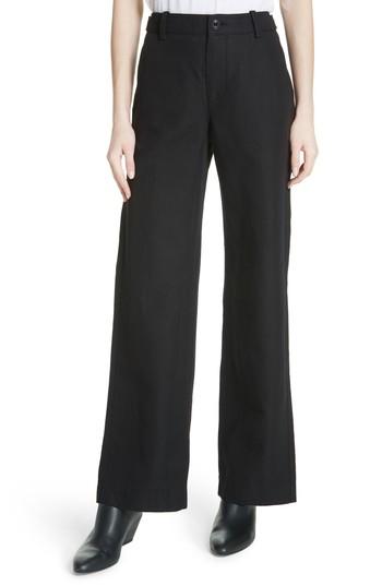 Women's Vince High Rise Linen Blend Wide Leg Pants