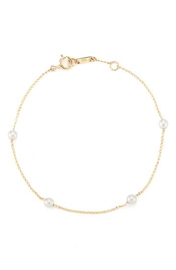 Women's Mizuki Four-pearl Station Bracelet