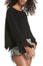 Women's Free People I Can't Wait Crop Sweater - Black