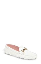 Women's Tod's 'double T' Bit Loafer Us / 36eu - White