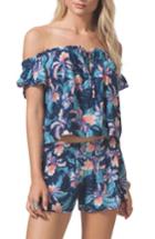 Women's Rip Curl Tropic Off The Shoulder Top - Blue