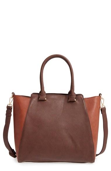 Sole Society 'jeanine' Satchel - Brown