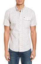 Men's Hurley Brooks Woven Shirt, Size - Brown