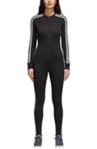 Women's Adidas Stage One-piece Track Suit - Black