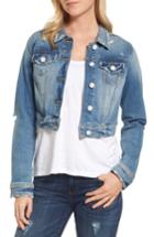 Women's Slink Jeans Crop Denim Jacket - Blue