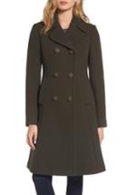 Women's Kate Spade New York Twill Fit & Flare Coat - Green
