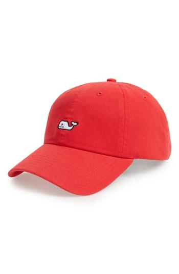 Men's Vineyard Vines Collegiate Icon Whale Cap - Red