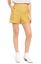Women's English Factory Cuffed Shorts - Yellow