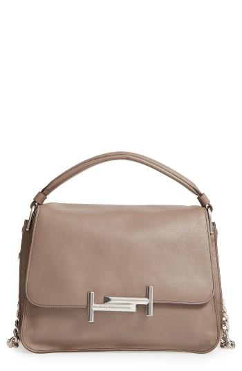 Tod's Small Double T Leather Messenger Bag -