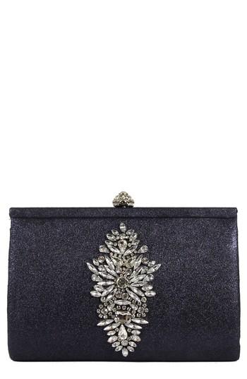 Badgley Mischka Galaxy Embellished Clutch - Blue