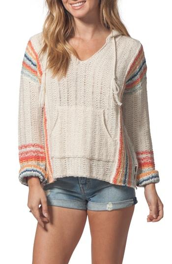 Women's Rip Curl Sedona Hooded Knit Pullover - Beige