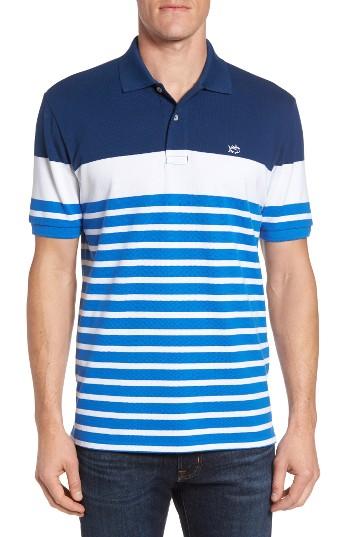 Men's Southern Tide Port Royal Stripe Pique Polo