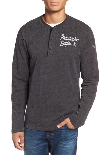 Men's '47 Philadelphia Eagles Henley, Size - Black
