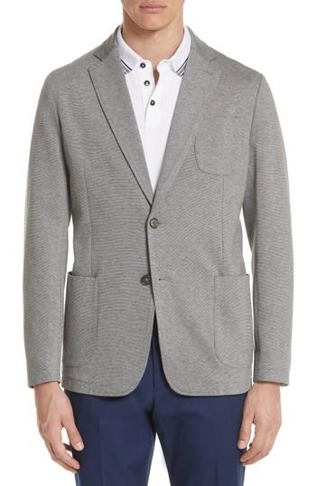 Men's Z Zegna Trim Fit Stretch Knit Blazer Us / 48 Eur - Grey