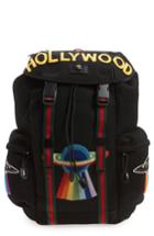 Men's Gucci Embroidered Mesh Backpack -