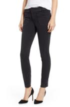 Women's Paige Hoxton Utilitarian High Waist Ankle Skinny Jeans - Black