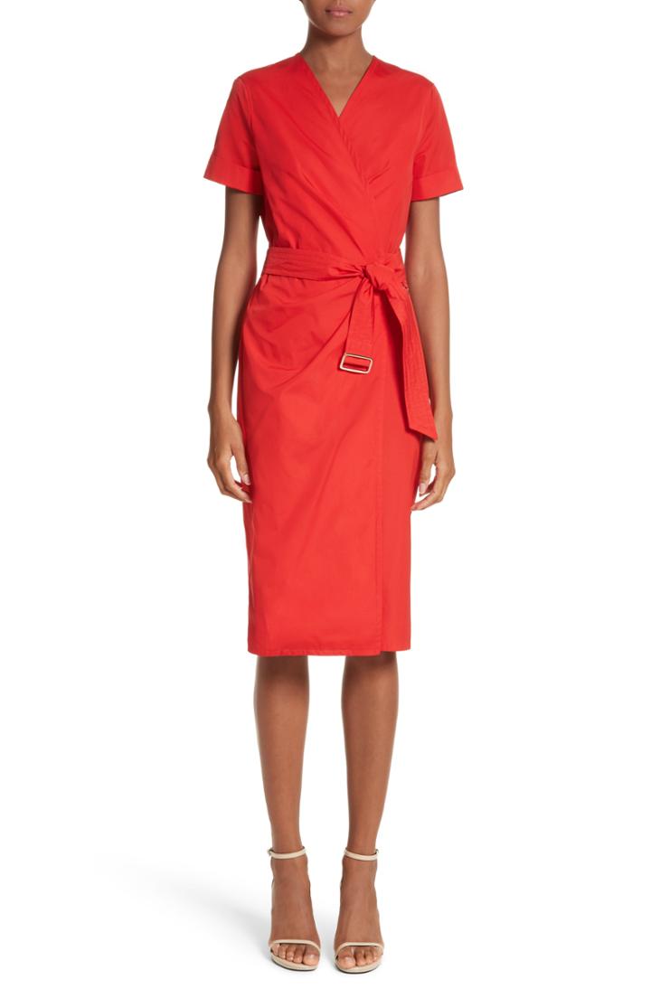 Women's Max Mara Dalmine Cotton Wrap Dress
