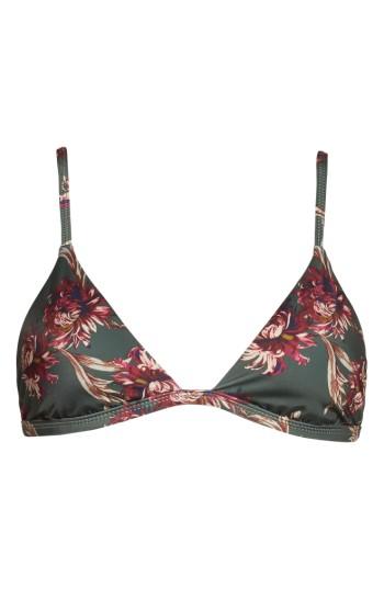 Women's Leith Triangle Bikini Top - Green